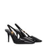 Versace Black Patent Leather Slingback Pumps – Women's High Heels Shoes